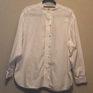 J. Jill White Knot Button Down Shirt